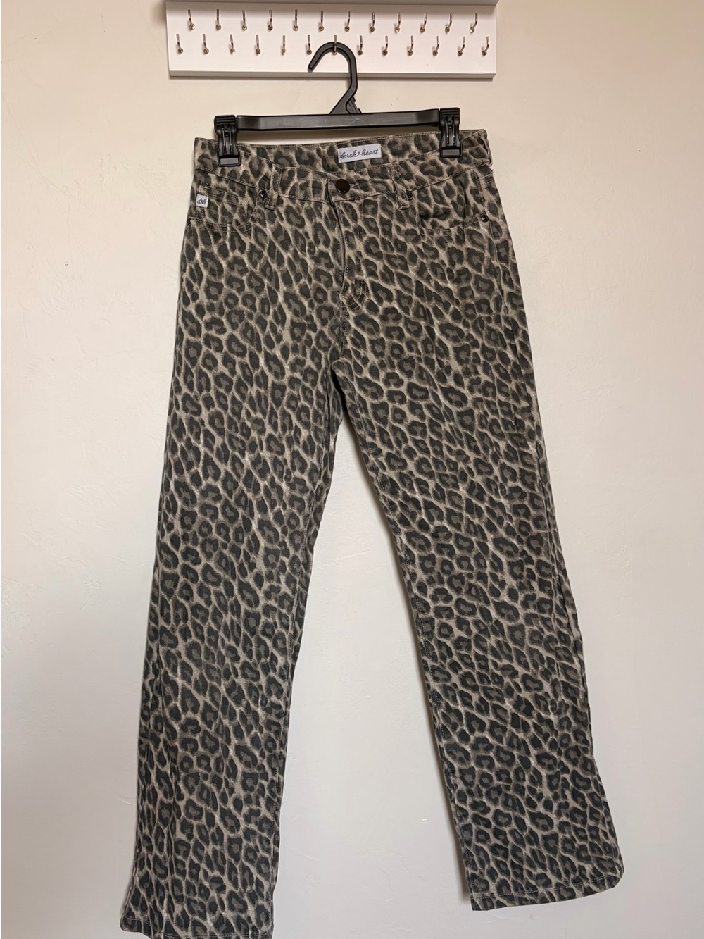 Derek Heart Women’s Leopard Print Jeans